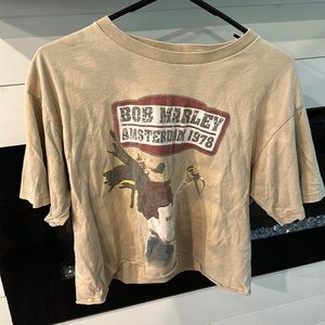 Bob Marley Band Tee Cropped